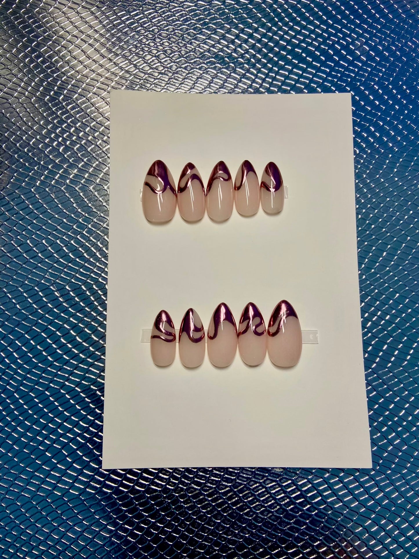 Rose gold spiral